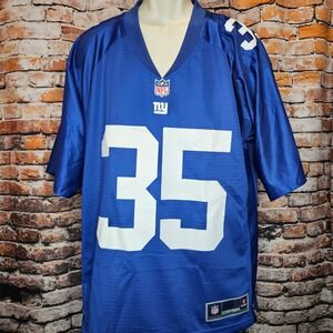NFL Pro Line New York Giants Andre Brown 35 Jersey Mens Large Blue